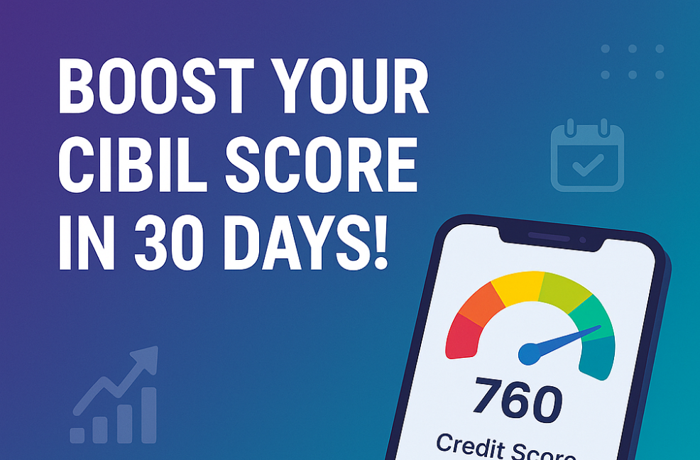 How to Improve Your CIBIL Score Fast in 30 Days – Proven Methods